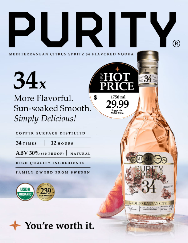 Purity Mediterranean Citrus Spritz 34 Vodka | Purity Organic Vodka